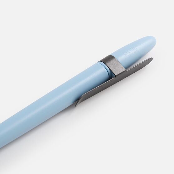 Ручка шариковая Prodir DS5 TSM Metal Clip, голубая с серым-5