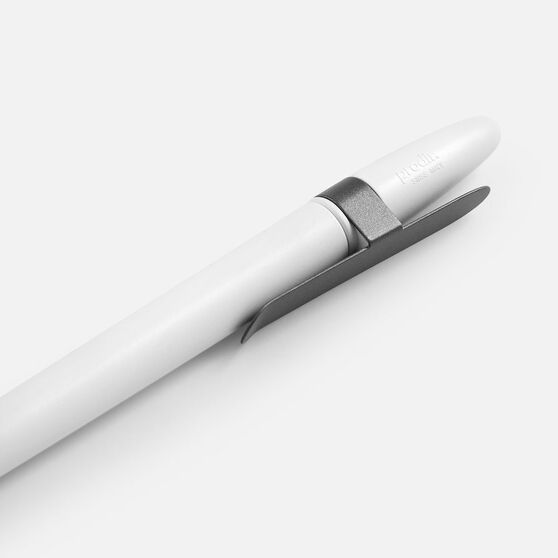 Ручка шариковая Prodir DS5 TSM Metal Clip, белая с серым-5