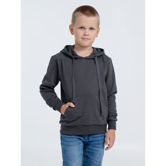 Худи детское Kirenga Kids 2.0, темно-серое (графит)-3