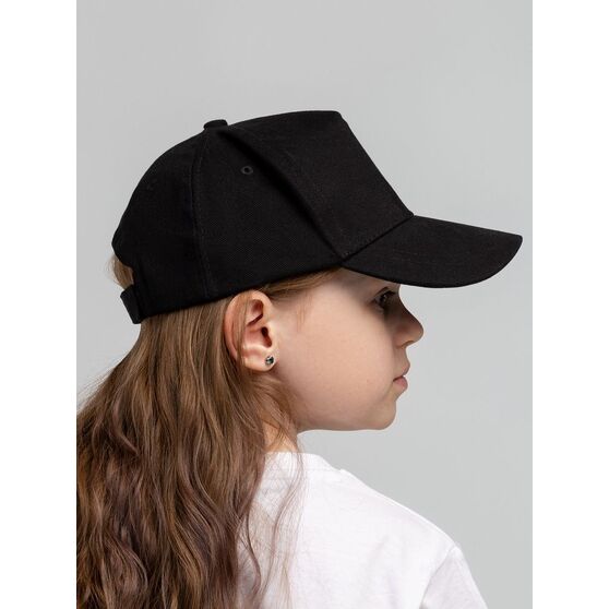 Бейсболка детская Standard Kids, черная-6