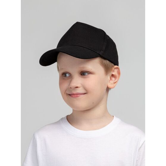 Бейсболка детская Standard Kids, черная-7