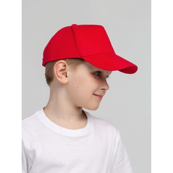 Бейсболка детская Standard Kids, красная-4