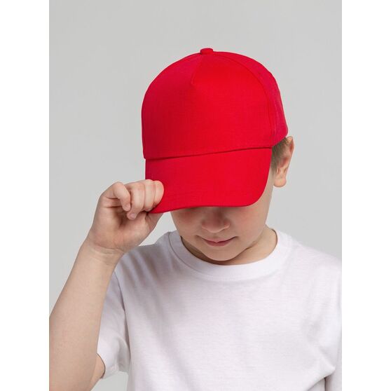 Бейсболка детская Standard Kids, красная-5
