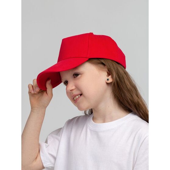 Бейсболка детская Standard Kids, красная-7