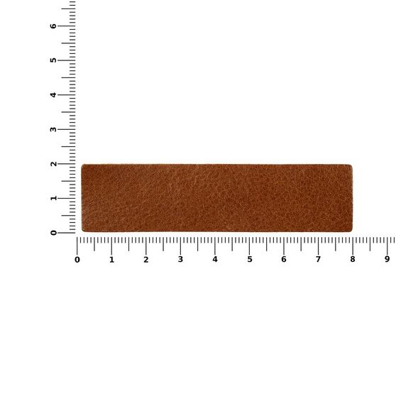 Лейбл кожаный Pasek, S, горчичный-3