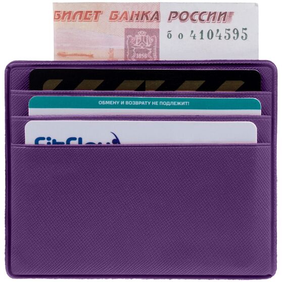 Чехол для карточек Devon, фиолетовый-4