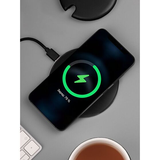 Кружка с подогревом и беспроводной зарядкой dualBase ver. 2.0 Matt, черная-13