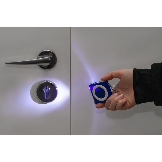 Брелок-фонарик с рулеткой Rule Tool, синий-7