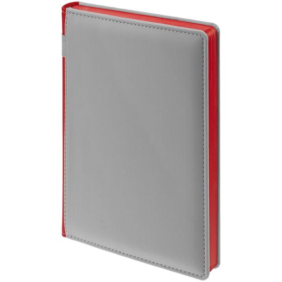 Ежедневник Spain Shall на заказ, недатированный, серый с красным-2