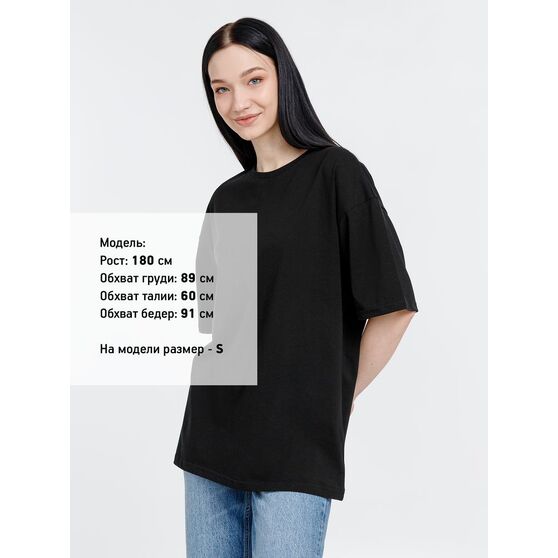 Футболка оверсайз унисекс Big Haul, черная-8