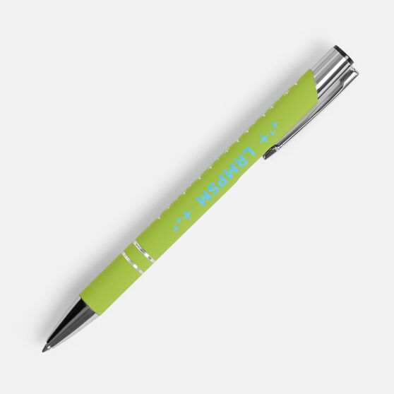 Ручка шариковая Keskus Soft Touch, зеленое яблоко-7