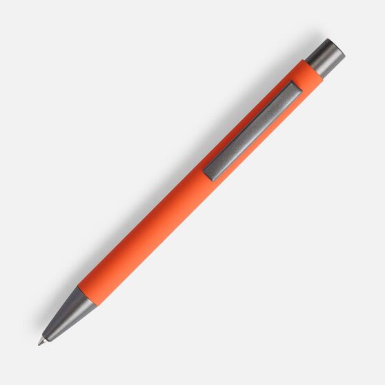 Ручка шариковая Atento Soft Touch, оранжевая-2