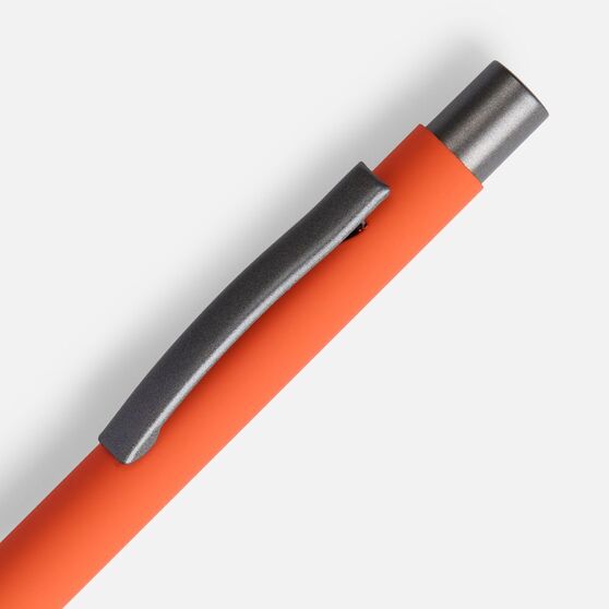 Ручка шариковая Atento Soft Touch, оранжевая-3