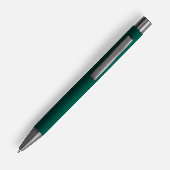 Ручка шариковая Atento Soft Touch, зеленая-2