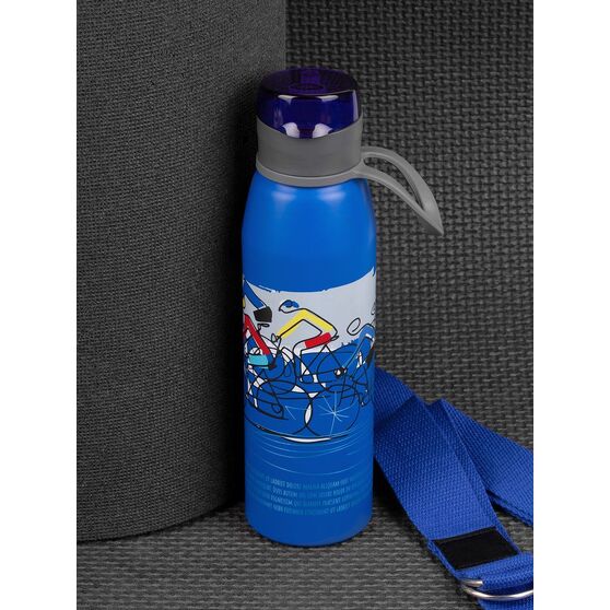 Бутылка для воды Billy Gym, матовая синяя-6