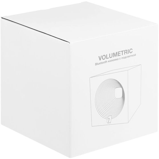 Bluetooth-колонка с подсветкой Volumetric, белая-9