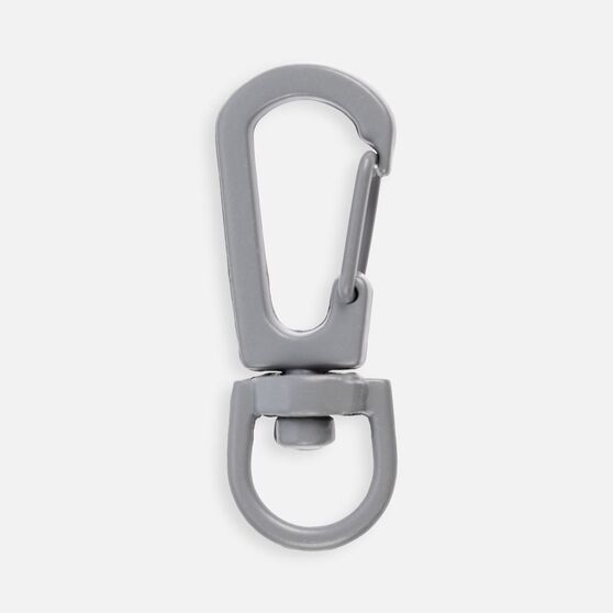 Застежка-карабин Snap Hook, S, серая-1