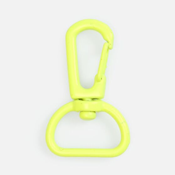 Застежка-карабин Snap Hook, M, желтый неон-1