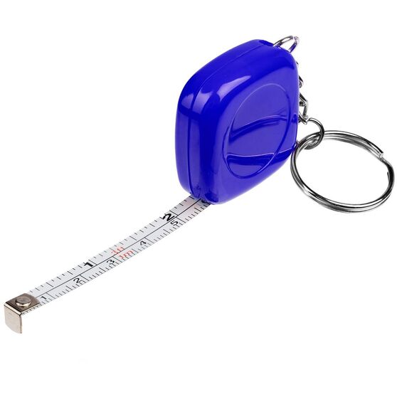 Брелок с рулеткой Metric, синий-1