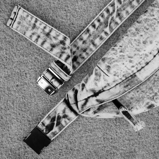 Поясная сумка W6, серая-8