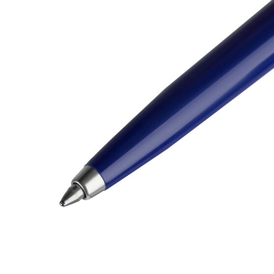 Ручка шариковая Parker Jotter Originals Navy Blue Chrome CT, темно-синяя-3