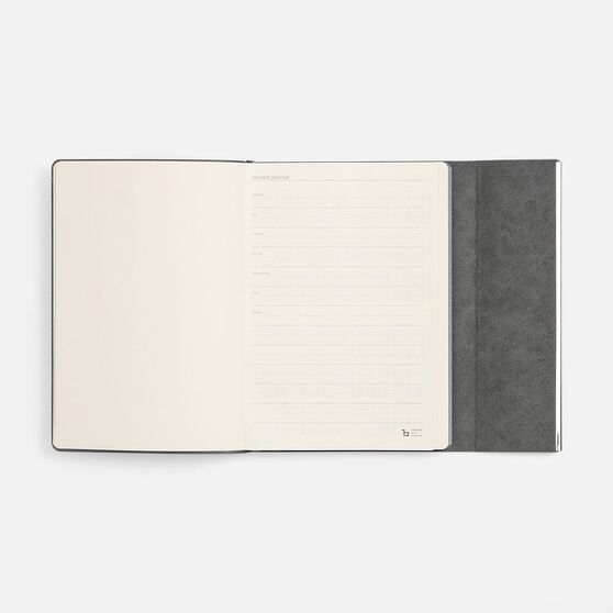 Ежедневник Petrus Flap, недатированный, серый-7