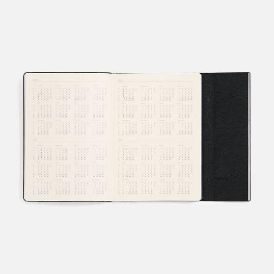 Ежедневник Petrus Flap, недатированный, черный-8