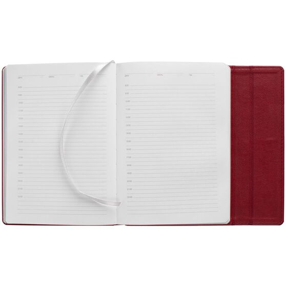 Ежедневник Flap на заказ, недатированный, красный-6