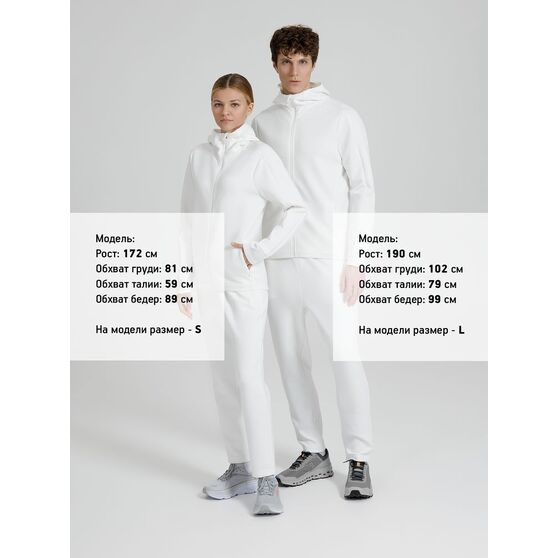 Куртка с капюшоном унисекс Begi, молочно-белая-16