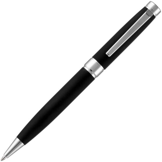 Ручка шариковая Broad Ring Soft Touch, черная-2