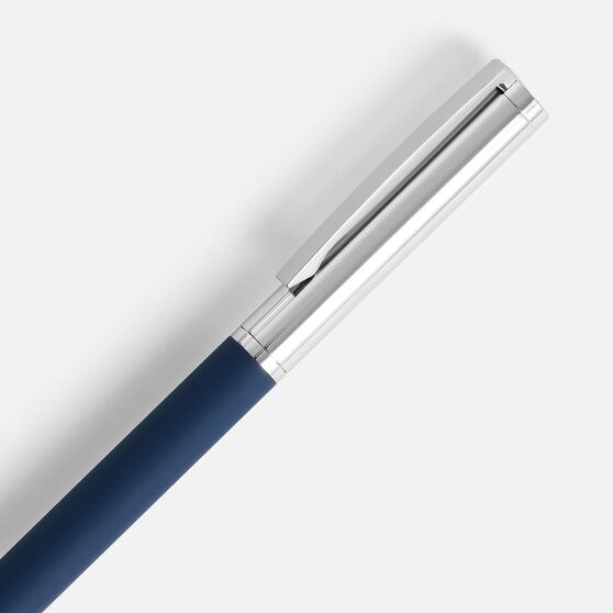 Ручка шариковая Eyeshot Soft Touch, темно-синяя-3
