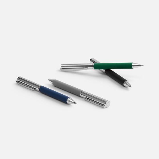 Ручка шариковая Eyeshot Soft Touch, темно-синяя-5
