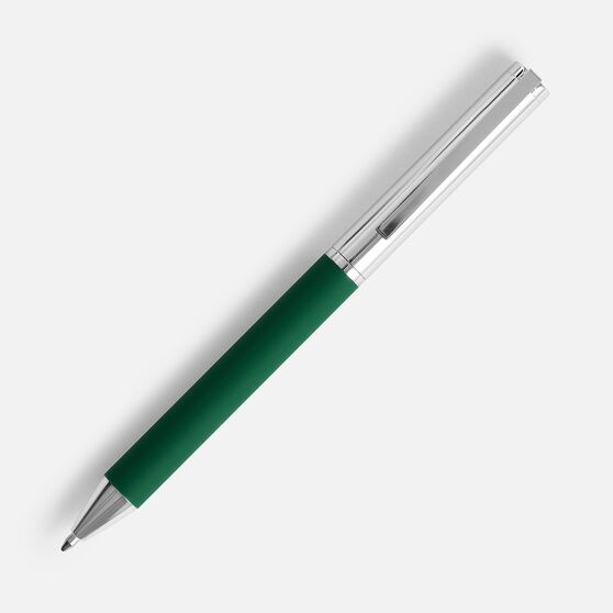 Ручка шариковая Eyeshot Soft Touch, темно-зеленая-2