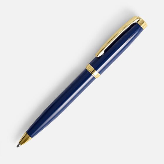 Ручка шариковая Letra Gold, глянцевая, темно-синяя-1