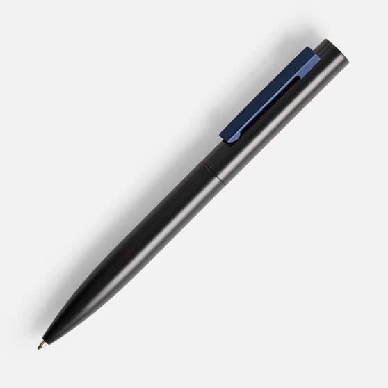 Ручка шариковая Inkolor, черная с темно-синим-1