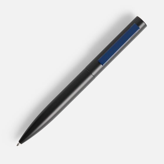Ручка шариковая Inkolor, черная с темно-синим-2