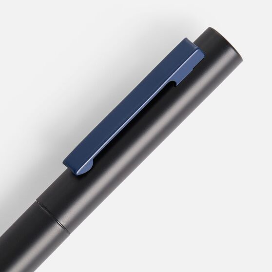 Ручка шариковая Inkolor, черная с темно-синим-3
