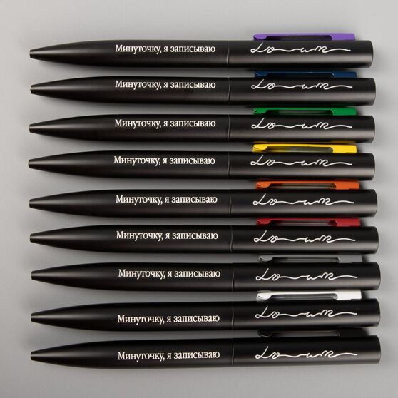Ручка шариковая Inkolor, черная с темно-синим-5