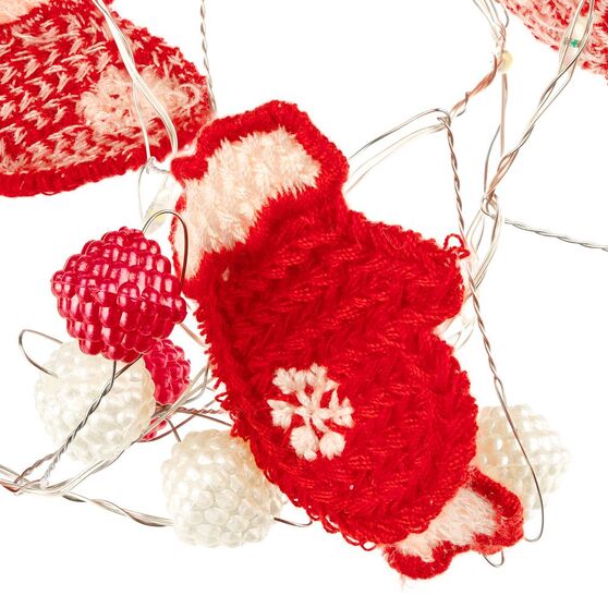 Гирлянда Merry Mittens, красная-4