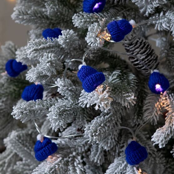 Гирлянда Cosy Poms, синяя-2