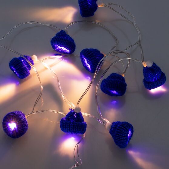 Гирлянда Cosy Poms, синяя-3