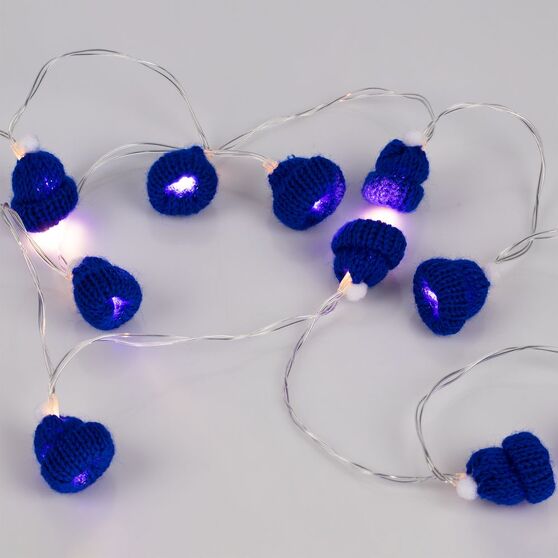 Гирлянда Cosy Poms, синяя-4
