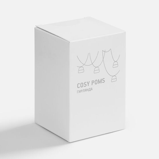 Гирлянда Cosy Poms, синяя-6