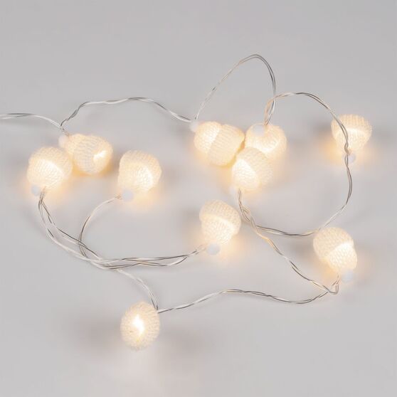 Гирлянда Cosy Poms, белая-3