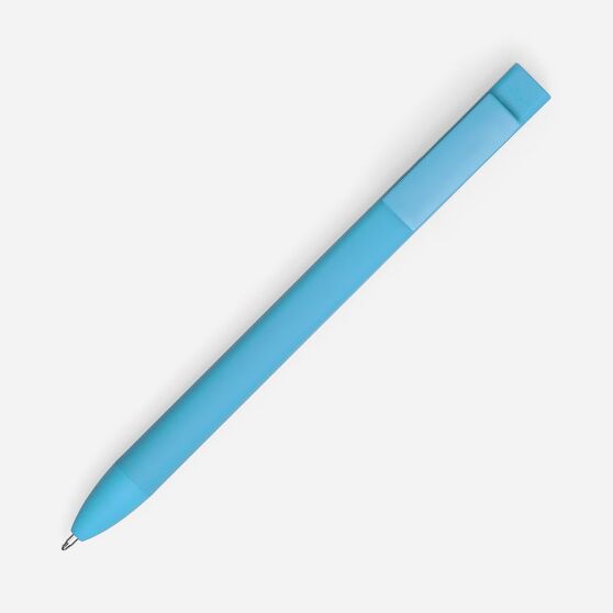 Ручка шариковая Swiper SQ Soft Touch, голубая-2