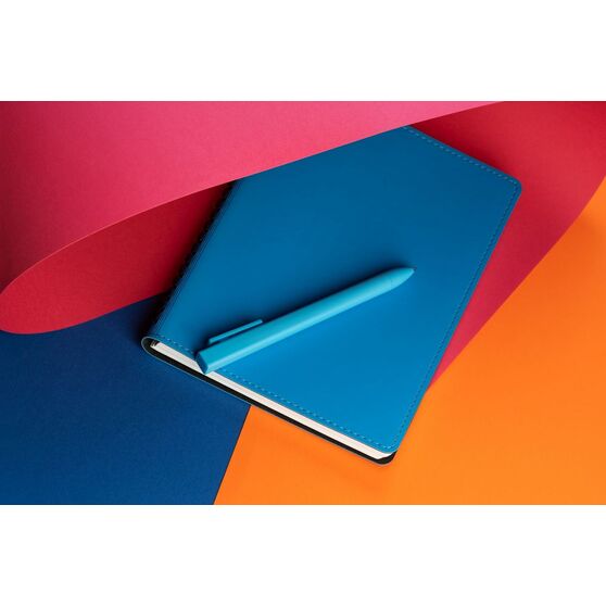 Ручка шариковая Swiper SQ Soft Touch, голубая-6