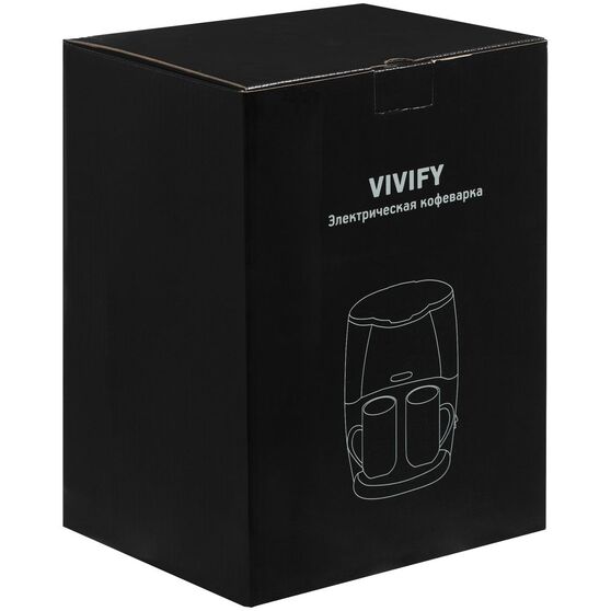 Электрическая кофеварка Vivify, черная-10