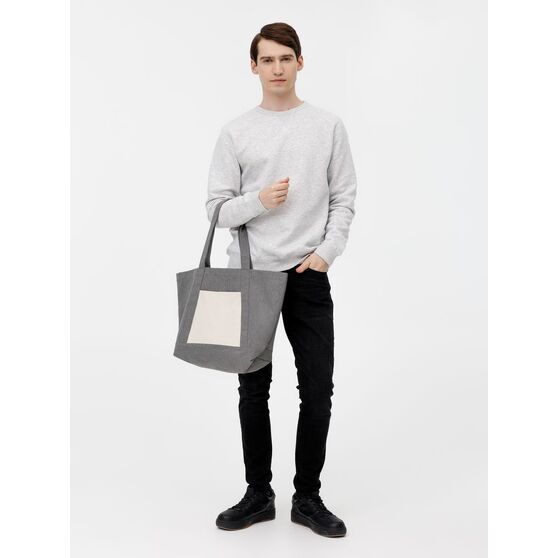 Шопер Shophop, серый с неокрашенным-6