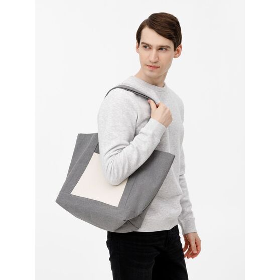 Шопер Shophop, серый с неокрашенным-7