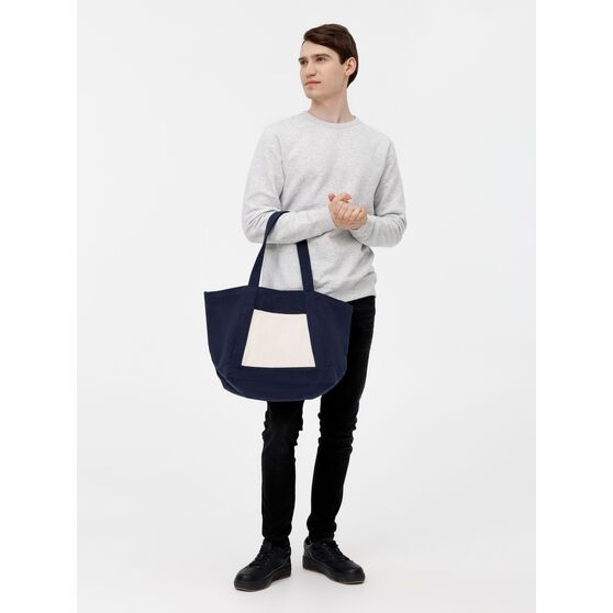 Шопер Shophop, синий с неокрашенным-9